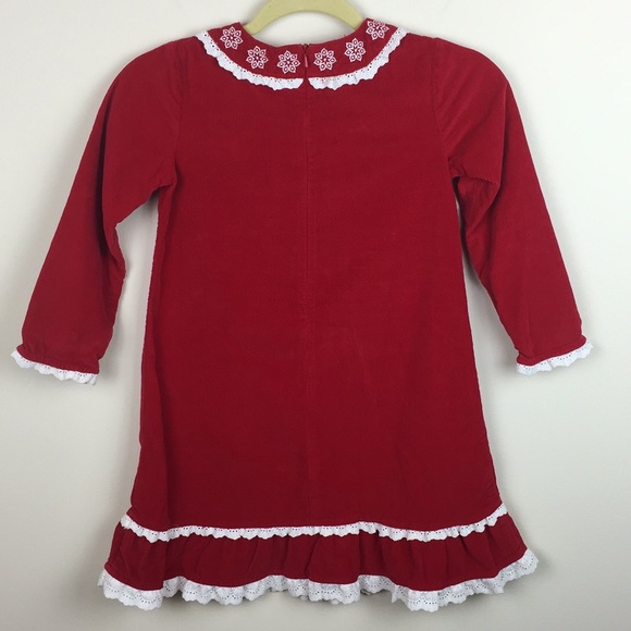 Hanna Andersson - Ruffle Trim Corduroy Dress - Picture 6 of 7